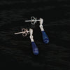 OLIO E ACETO Sterling Silver/Lapis Lazuli/Red Snakeskin Jade Morning Dew Earrings OLIO-OA13E07-LY Blue/Silver (OA13E06)